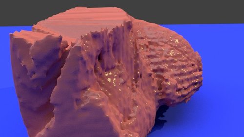 Breast model - stl file processed - Thorax and Ribs Muscles - embodi3D.com